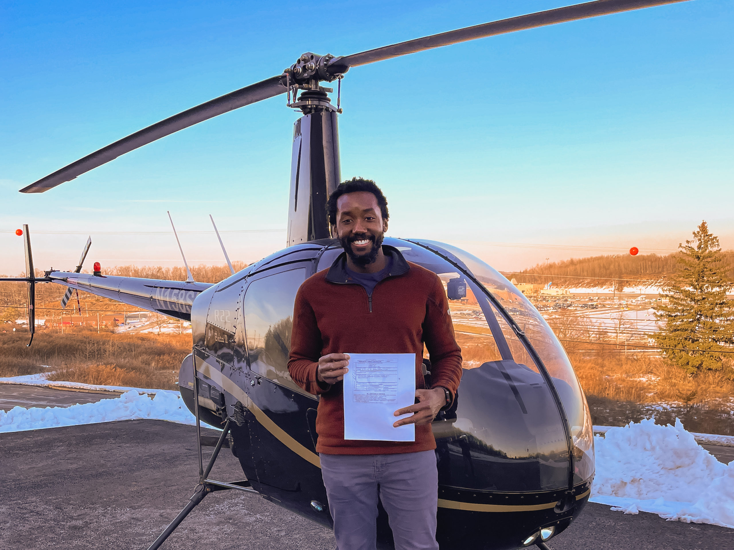 private helicopter pilot after passing the checkride
